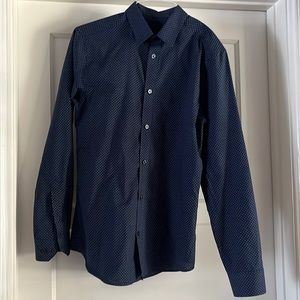 H&M, Slim Fit Collared Long Sleeve Button-up